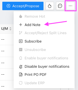 Add Note Screenshot